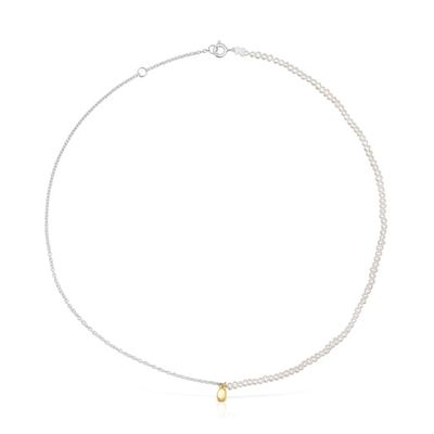 Two-tone TOUS Joy Bits necklace with pearls