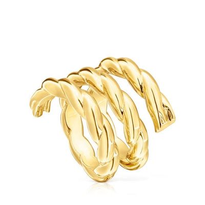 Twisted Triple Braided Ring