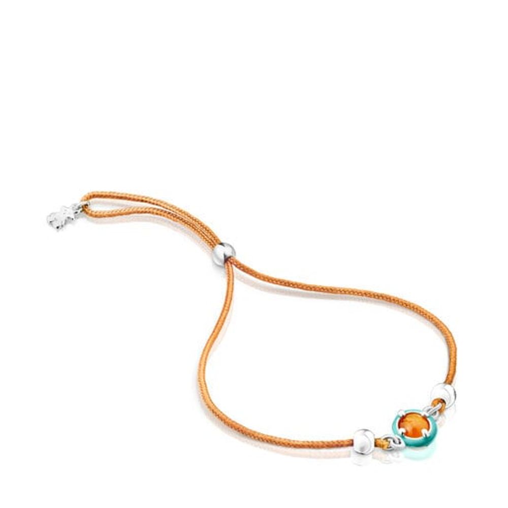 TOUS Orange cord TOUS Vibrant Colors Bracelet with carnelian and enamel |  Plaza Las Americas