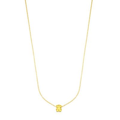 Gold Sweet Dolls Necklace Bear motif