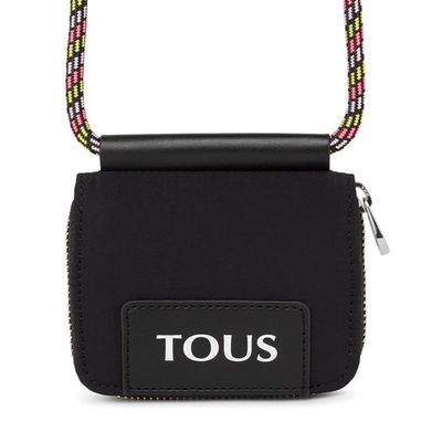 Medium black TOUS Empire Cotton Change purse