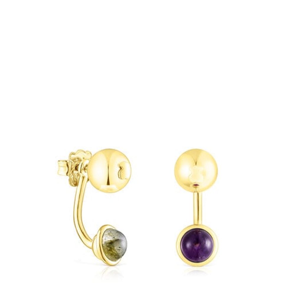 TOUS Silver vermeil Plump Earrings with gemstones | Plaza Las Americas