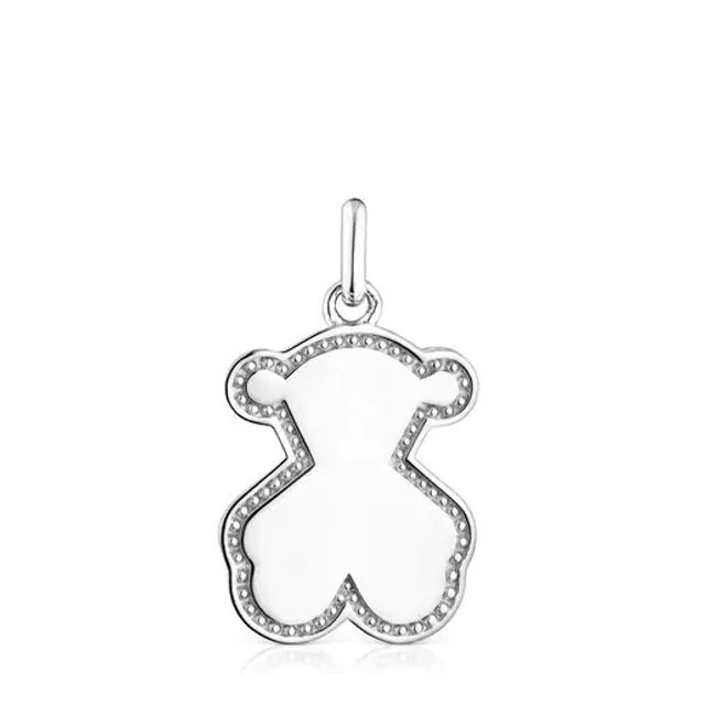 TOUS Silver bear silhouette Medallion pendant Efecttous | Westland Mall
