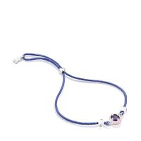 Blue cord TOUS Vibrant Colors Bracelet with sodalite and enamel