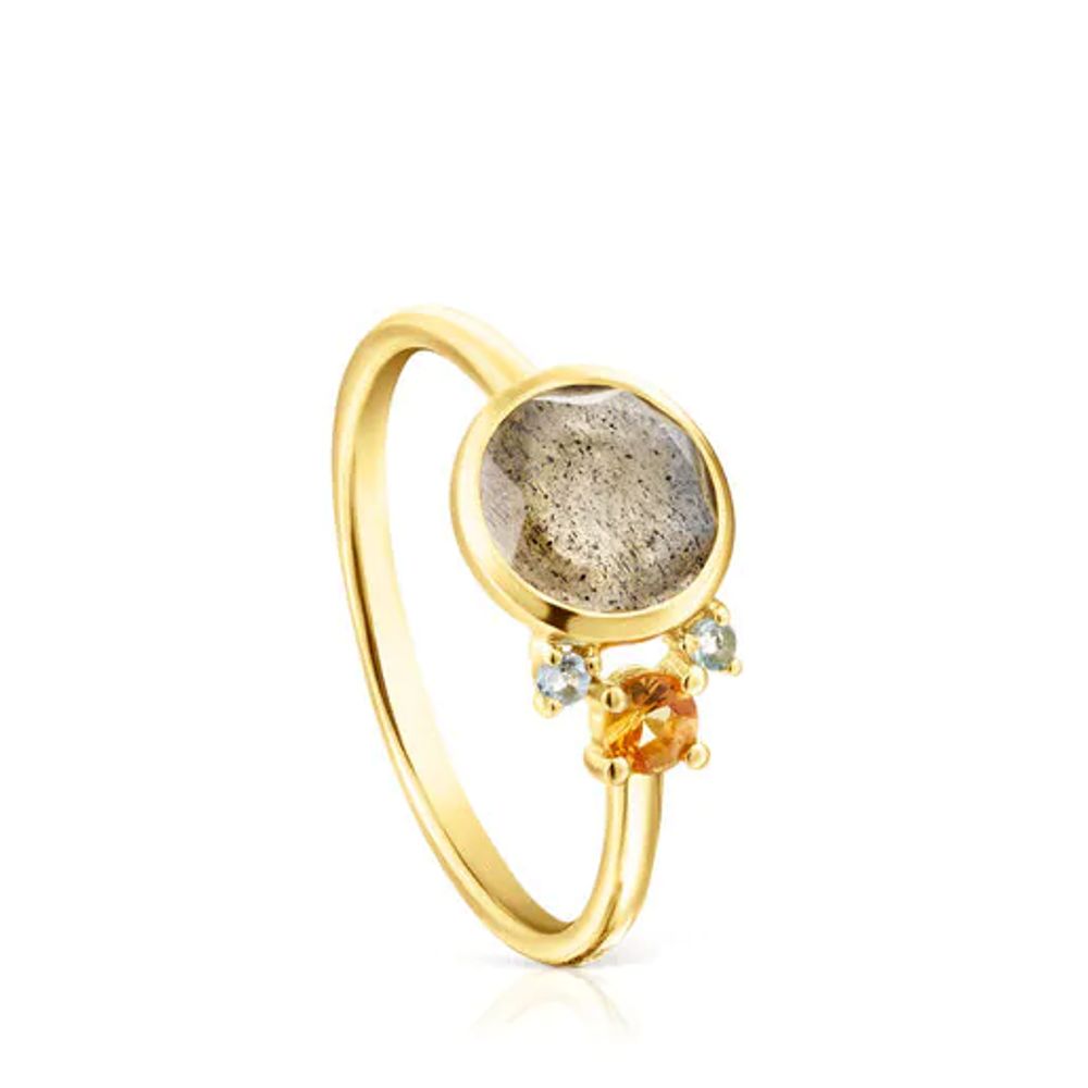 TOUS Gold Virtual Garden Ring with labradorite, sapphire and topaz |  Westland Mall
