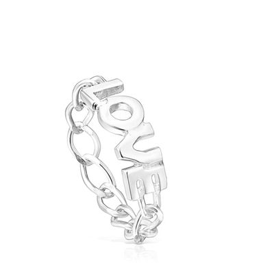 Anillo Love de plata TOUS Crossword