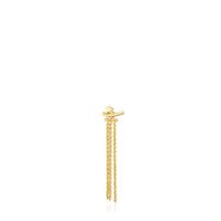 Gold TOUS Cool Joy Earring with three chains