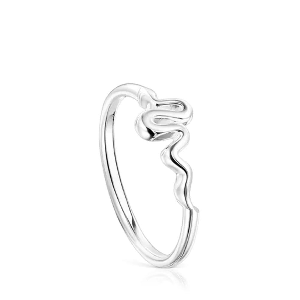 TOUS Silver Fragile Nature snake Ring | Westland Mall