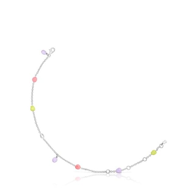 TOUS Silver and colored enamel TOUS Joy Bits anklet | Westland Mall