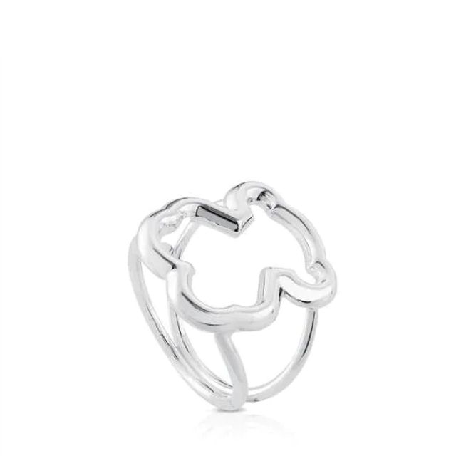 TOUS Silver New Carrusel Ring Bear motifs 2cm | Westland Mall