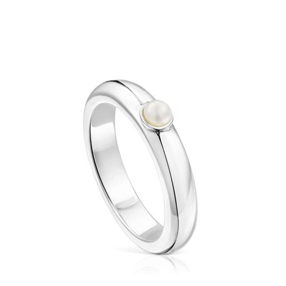 TOUS Silver TOUS Fellow Ring with a pearl | Westland Mall