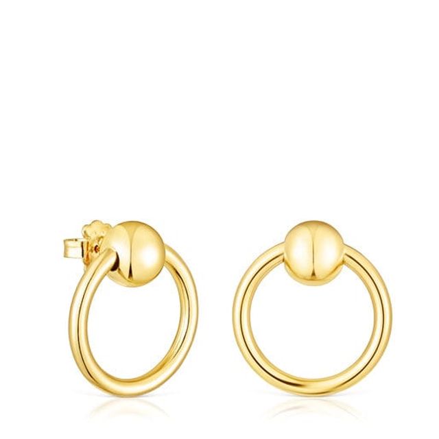 TOUS Silver vermeil Plump Circle earrings | Westland Mall