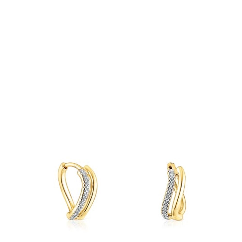 Gold Hav Earrings with diamonds