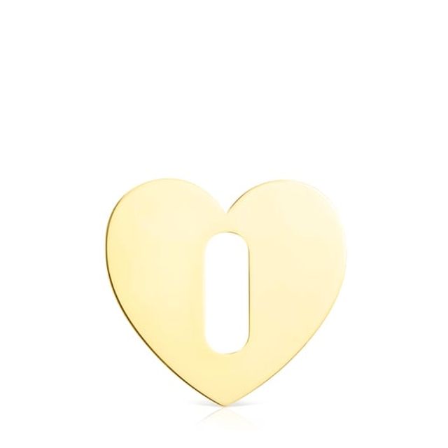 TOUS Large Hold Metal Silver Vermeil Heart Pendant | Westland Mall
