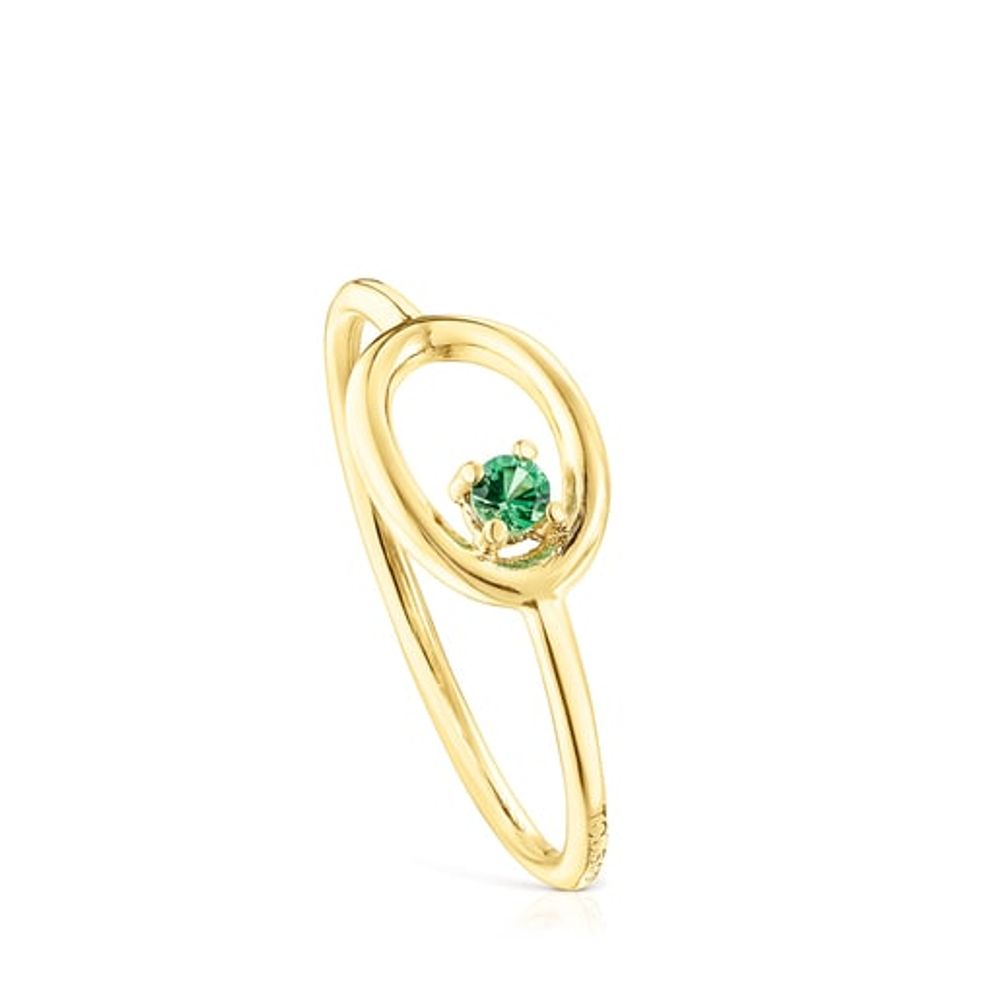 TOUS Hav ring gold with tsavorite gems