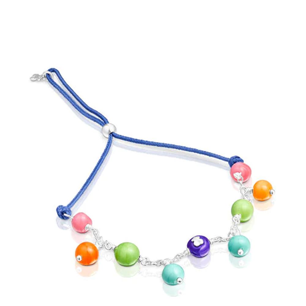 TOUS Silver and colored Murano glass TOUS Icon Glass Bracelet | Plaza Las  Americas