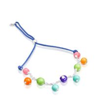 Pulsera de plata y cristal de Murano de colores TOUS Icon Glass