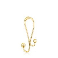 Long silver vermeil Plump 1/2 Earring