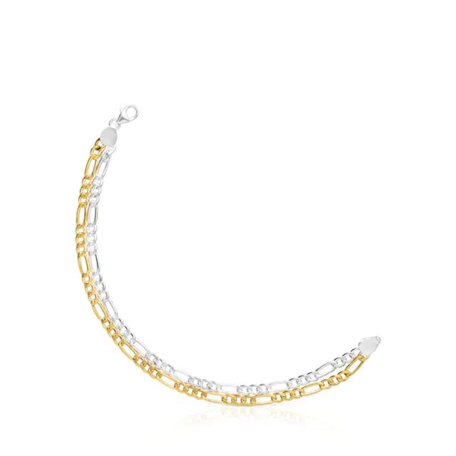 TOUS Two-tone TOUS Basics Bracelet with curb chain | Westland Mall