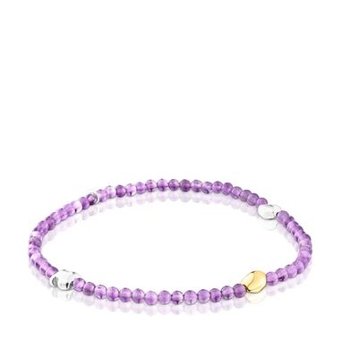 Silver vermeil and amethyst TOUS Joy Bits bracelet