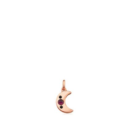 Rose Vermeil Silver Super Power Pendant with Ruby and Spinel