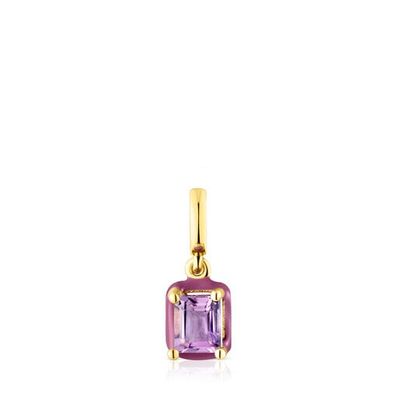 TOUS Vibrant Colors Pendant with amethyst and colored enamel