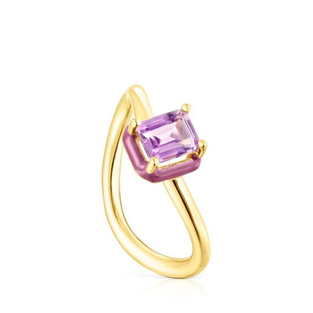 TOUS Vibrant Colors Ring with amethyst and enamel | Plaza Las Americas