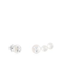 Aretes Icon Pearl de plata y perla