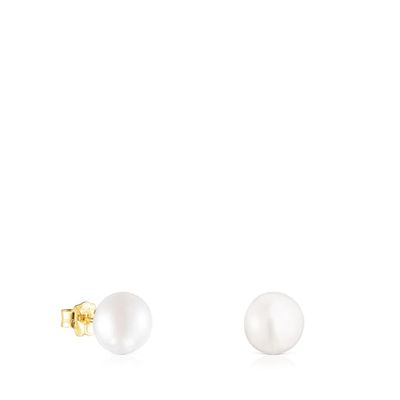 Gold TOUS Pearls Earrings with Pearls