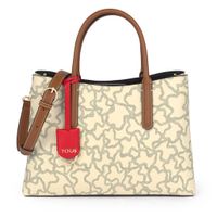 Bolso City Kaos Icon Multi Beige - Rojo