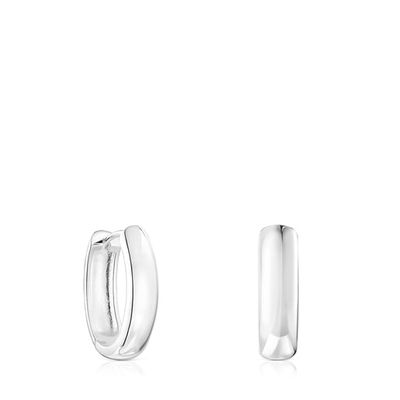 Aretes TOUS Basics oval de plata