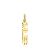 Silver vermeil TOUS Crossword Smile Pendant