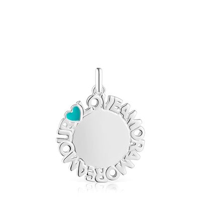 TOUS Crossword Amor Medallion Pendant