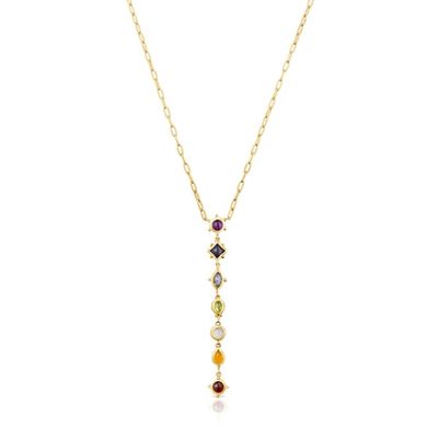 Magic Nature Necklace with gemstone strip