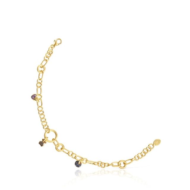 TOUS Silver vermeil Luah Bracelet with sapphires and quartz | Westland Mall