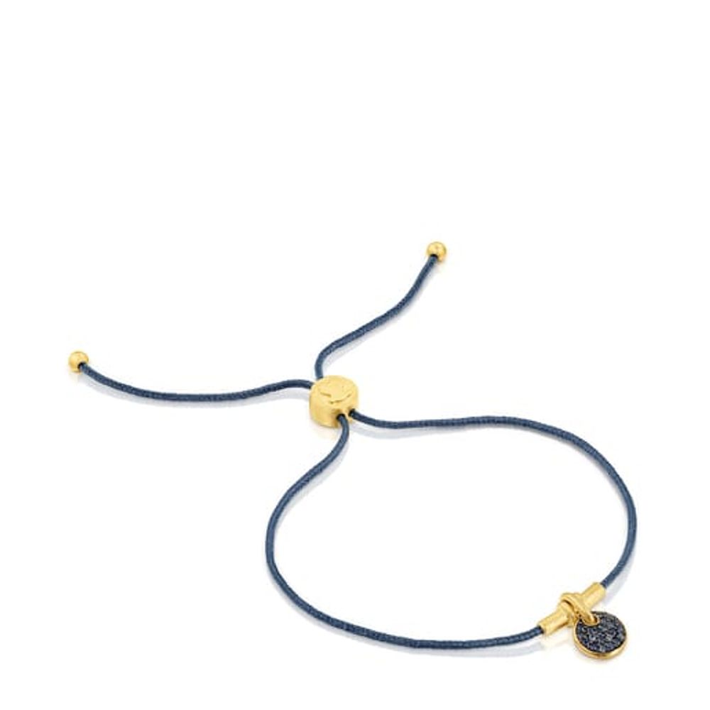 TOUS Silver vermeil Luah luna cord Bracelet with sapphires | Plaza Las  Americas
