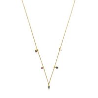 Silver vermeil TOUS New Motif Necklace with gemstones and pearl