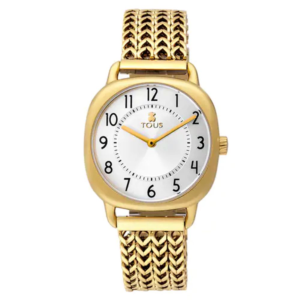 TOUS Gold-colored IP Steel Osier Watch | Westland Mall