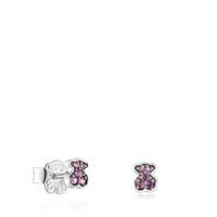 Aretes de plata con oso de amatistas TOUS New Motif