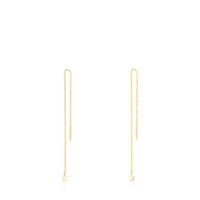 Long gold TOUS Cool Joy star charm Earrings