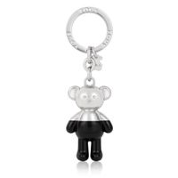 Silver colored Teddy Bear bear Key ring