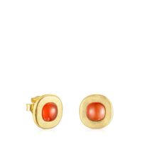 Silver vermeil Nattfall Earrings with carnelian