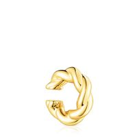 XL silver vermeil Twisted Earcuff