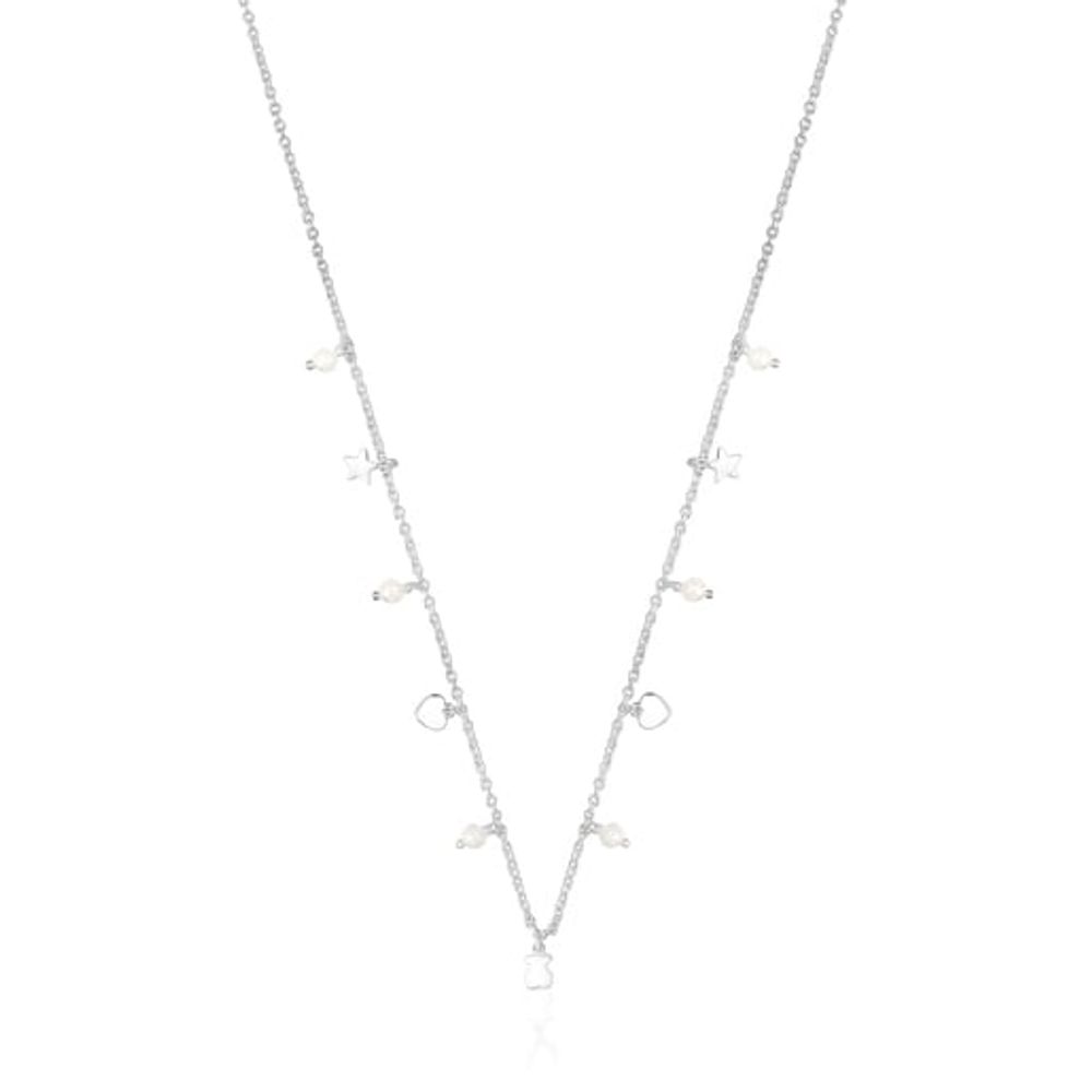 TOUS Silver and Pearls Cool Joy Necklace | Westland Mall