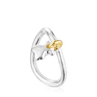 Two-tone Luah bear Ring