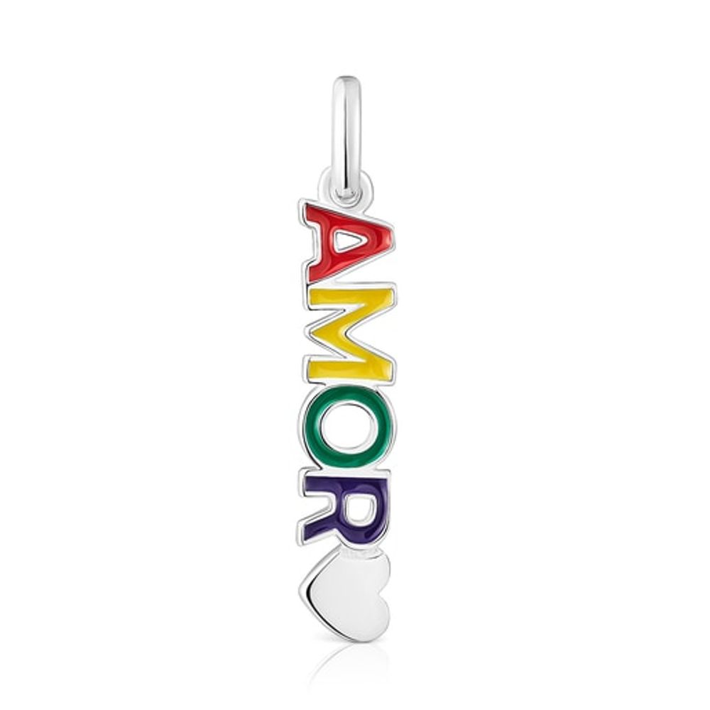 TOUS Amor silver pendant and enamel TOUS Pride | Westland Mall