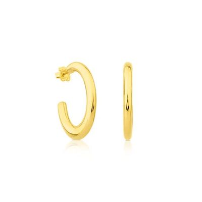 Silver Vermeil Warm Hoop earrings