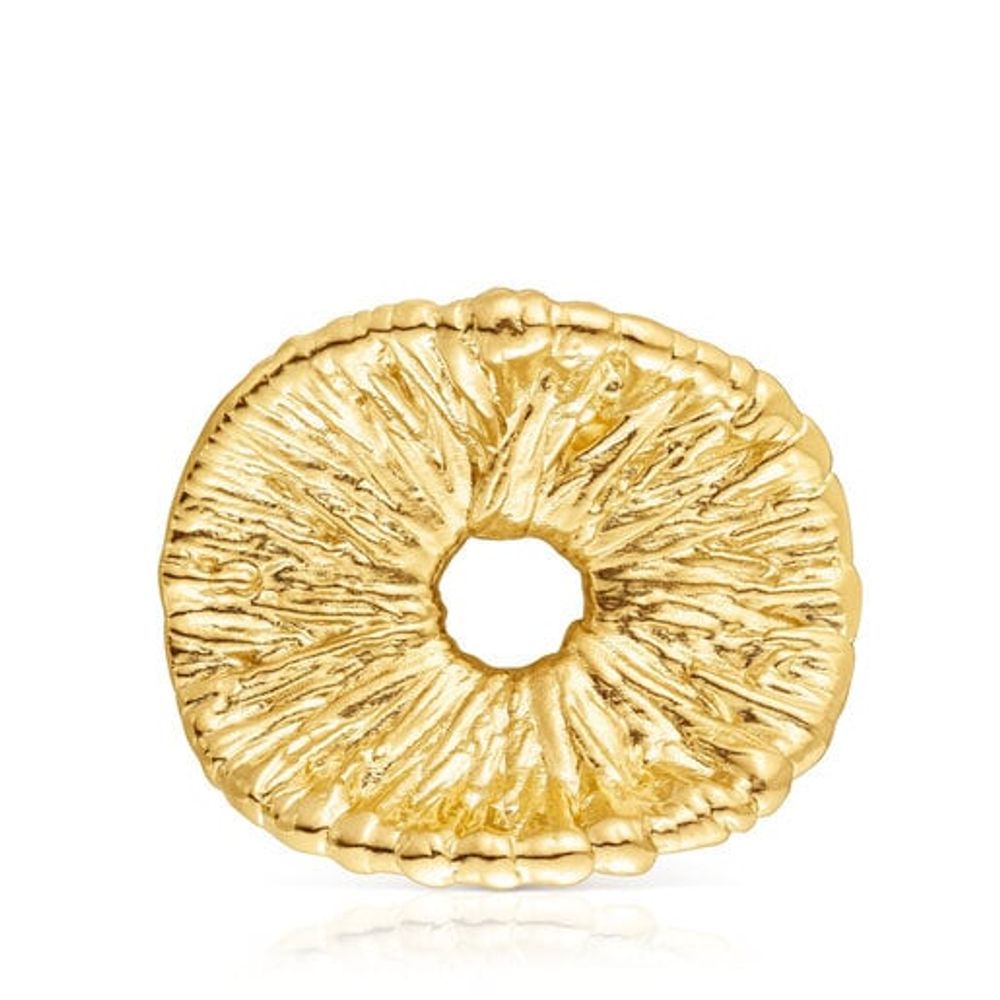 Broche con baño de oro 18 kt sobre plata Wicker