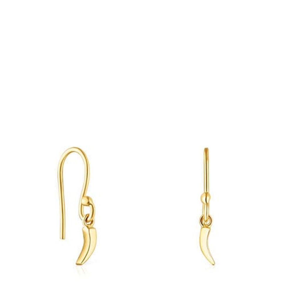 Gold TOUS Good Vibes cornucopia Earrings