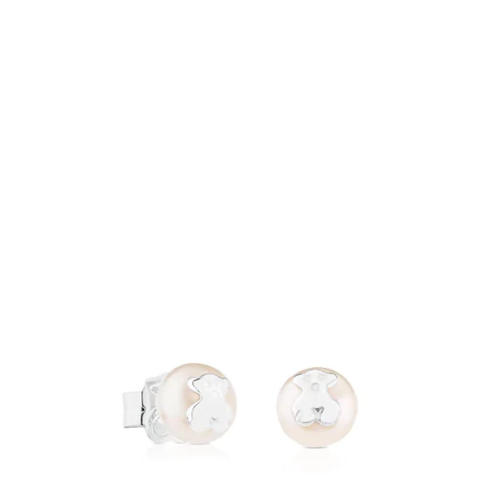 TOUS Silver TOUS Bear Earrings with pearls | Westland Mall